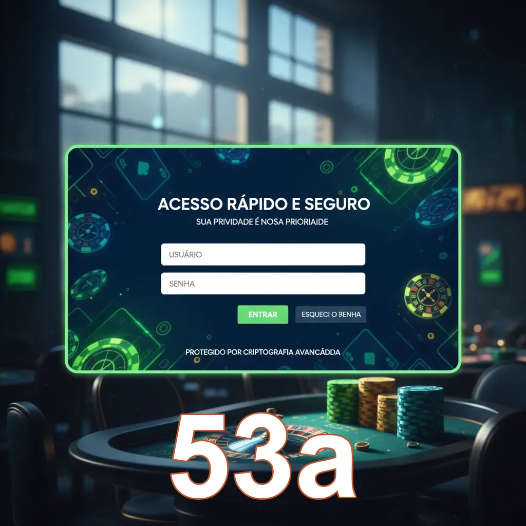 Tela mobile da 53a com partidas rápidas e acesso seguro