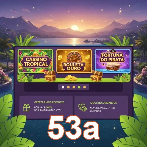 Tela da plataforma 53a com acesso rápido e seguro